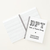 DPT Arzt für Physikalische Therapie Notizblock (Innenseite)