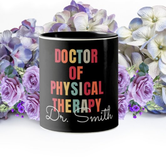 DPT Arzt für Physikalische Therapie Personalisiert Zweifarbige Tasse