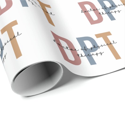 DPT Arzt für Physikalische Therapie Physikaltherap Geschenkpapier (Rolleneckpunkt)