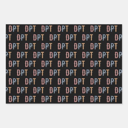 DPT Arzt für Physikalische Therapie Physikaltherap Geschenkpapier Set (Vorderseite 2)