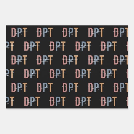 DPT Arzt für Physikalische Therapie Physikaltherap Geschenkpapier Set (Vorderseite)