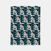 DPT Arzt für Physikalische Therapie Physiotherapie Fleecedecke (Vorderseite)