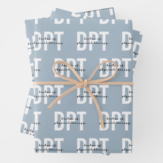 DPT Arzt für Physische Therapie Geschenkpapier Set (Beispiel)