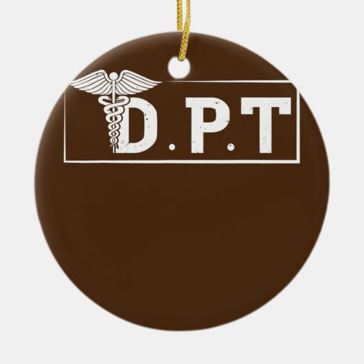 DPT Doctor of Physical Therapy Student Therapist Keramik Ornament (Vorne)