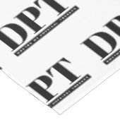 DPT Doktor der Physikalischen Therapieabteilung Tischdecke (Schrägansicht)