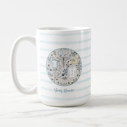DPT Doktor für Physiotherapie Kaffeetasse (Links)