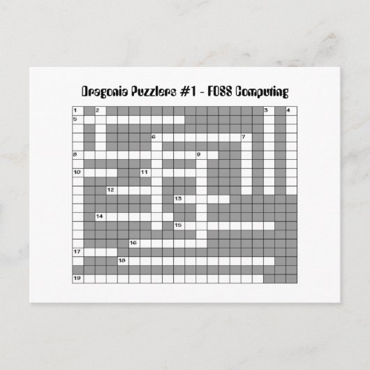 DPUZ 1 - FOSS (Computer) Postkarte (Vorderseite)