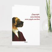 DR032 Deutsche Dogge, HappyBirthdayDad Karte (Rückseite)