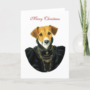 DR037 Jack Russell Terrier, Merry Christmas Feiertagskarte