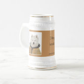 DR156, DR155, mag ich mybeer Kälte Stein Bierglas (Vorderseite Links)