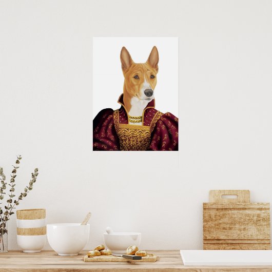DR.208 Basenji-Plakat Poster (Küche)