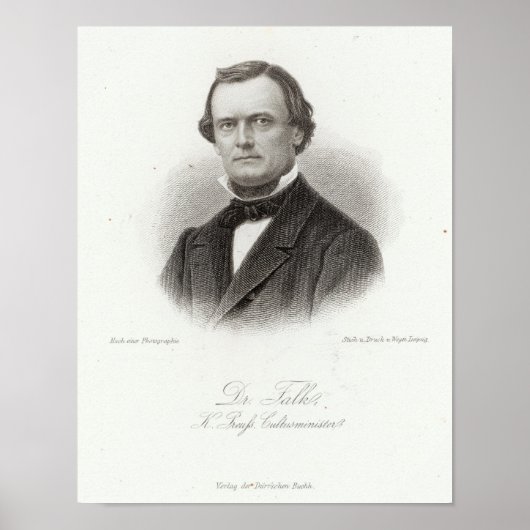 Dr. Adalbert Falk Poster (Vorne)