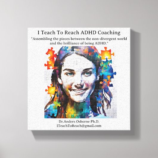 Dr. Anders Osborne Ph.D., ADHD Coachen, Leinwanddruck (Vorderseite)