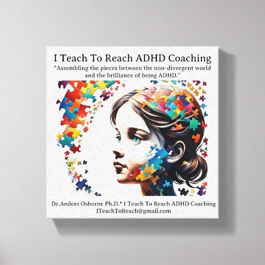 Dr.Anders Osborne Ph.D. - ADHD Gecoacht Leinwanddruck (Vorderseite)