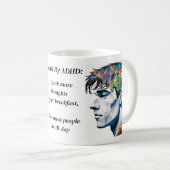 Dr.Anders Osborne Ph.D. - Positives Zitat ADHD W T Kaffeetasse (VorderseiteRechts)