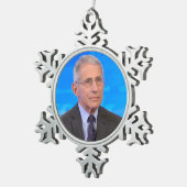 Dr. Anthony Fauci Hero Schneeflocken Zinn-Ornament (Rechts)
