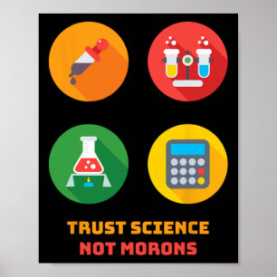 Dr. Anthony Fauci Vertraue der Wissenschaft, nicht Poster