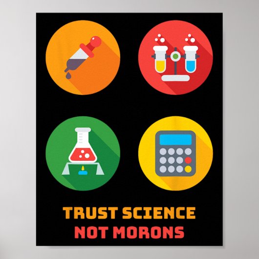 Dr. Anthony Fauci Vertraue der Wissenschaft, nicht Poster (Vorne)