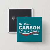 Dr. Ben Carson 2016 Button (Vorne & Hinten)