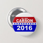 Dr. Ben Carson 2016 Button (Vorne & Hinten)