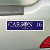 Dr. Ben Carson für Präsidenten Autoaufkleber (Auf Auto)