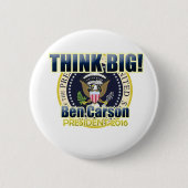 Dr. Ben Carson für Präsidenten Button (Vorderseite)