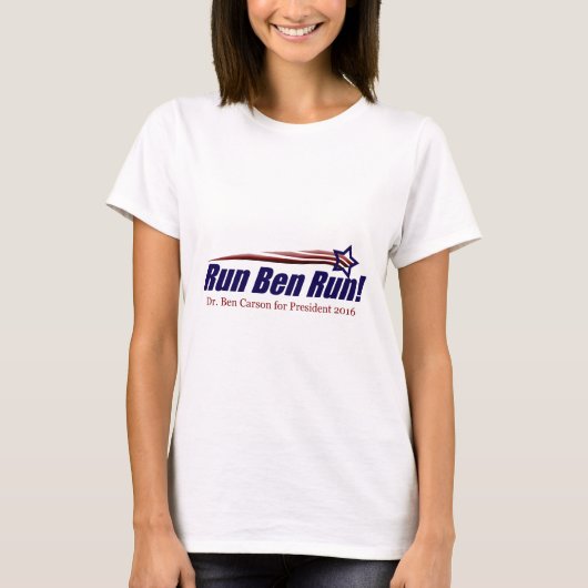 Dr. Ben Carson für Präsidenten T-Shirt (Vorderseite)