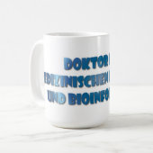 DR. Biometrie und Bioinformatik Kaffeetasse (Vorderseite Links)