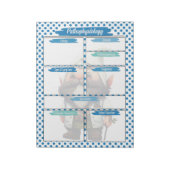 Dr. Blue Gnome Nursing - Pathophysiologie Template Notizblock (Rotiert)