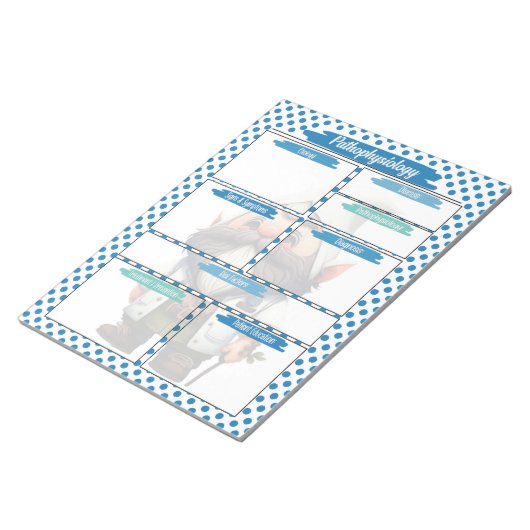 Dr. Blue Gnome Nursing - Pathophysiologie Template Notizblock (angewinkelt)