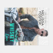 Dr. Bones Whiskey Blanket Fleecedecke (Vorderseite (Horizontal))