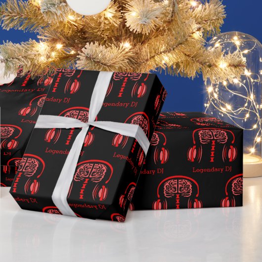 Dr. Brain Tissue Listing to Music Geschenkpapier (Feiertage)