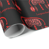 Dr. Brain Tissue Listing to Music Geschenkpapier (Rolleneckpunkt)