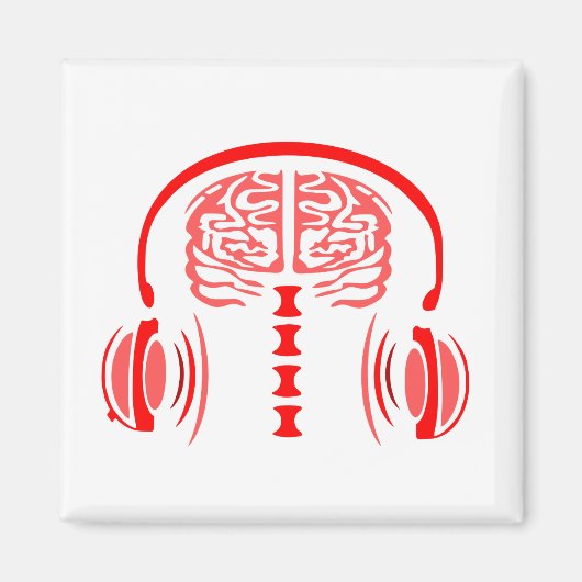 Dr. Brain Tissue Listing to Music Magnet (Vorne)