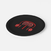 Dr. Brain Tissue Listing to Music Pappteller (Schrägansicht)