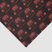 Dr. Brain Tissue Listing to Music Seidenpapier (Ausschnitt)