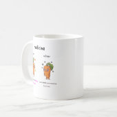 ​Dr. Carrot Before & After Med Funny Medical mug Kaffeetasse (Vorderseite Links)