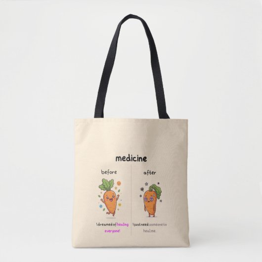  ​Dr. Carrot Before & After Medicine - tote bag  Tasche (Vorderseite)