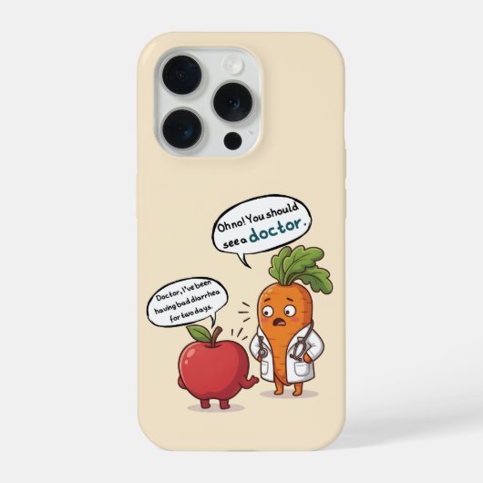 ​Dr. Carrot with His First Patient Funny  iPhone Hülle (Rückseite)