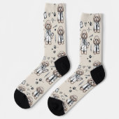 Dr. Cavoodle Socken (Linkes Detail)