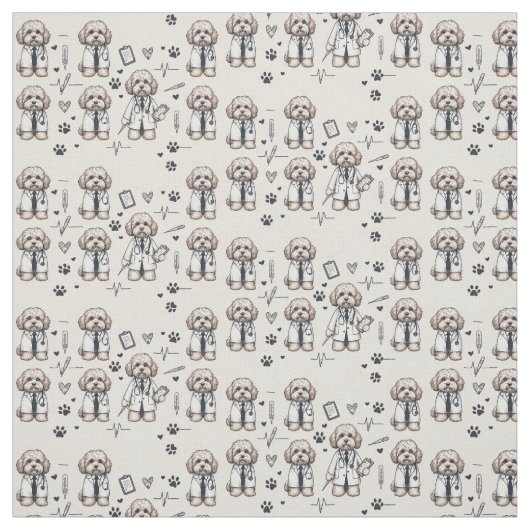 Dr. Cavoodle Stoff (Muster)