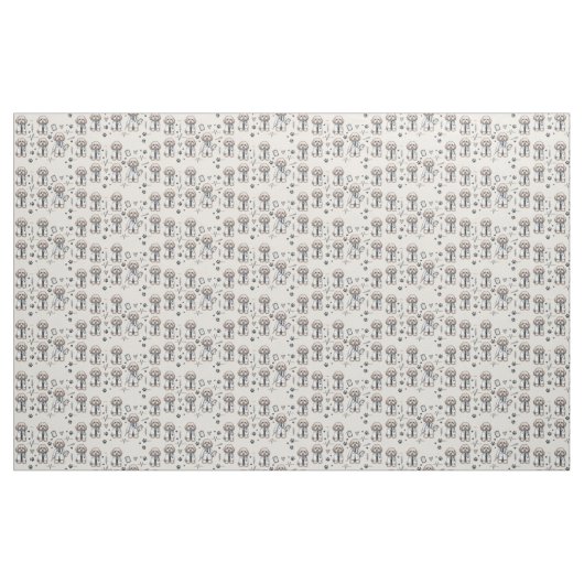 Dr. Cavoodle Stoff (Fat Quarter (45,7 x 55,9 cm))