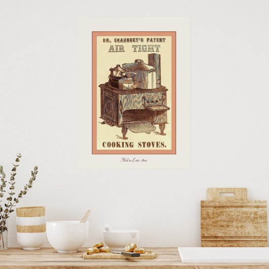 Dr. Chauncey's ~ Vintages Werbeplakat. Poster (Küche)