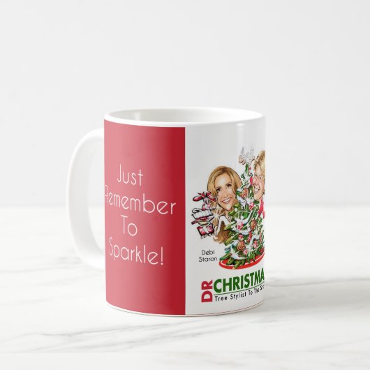 Dr. Christmas Fan Kaffeetasse (Vorderseite Links)