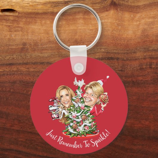 Dr. Christmas Fan Schlüsselanhänger (Vorderseite)