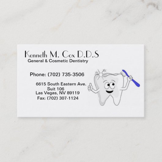 Dr. Cox Card Terminkarte (Vorderseite)