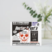 Dr. Crypts Spook Show Postkarte (Stehend Vorderseite)