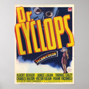 Dr. Cyclops - Vintager Film Sci-FI Horror Poster