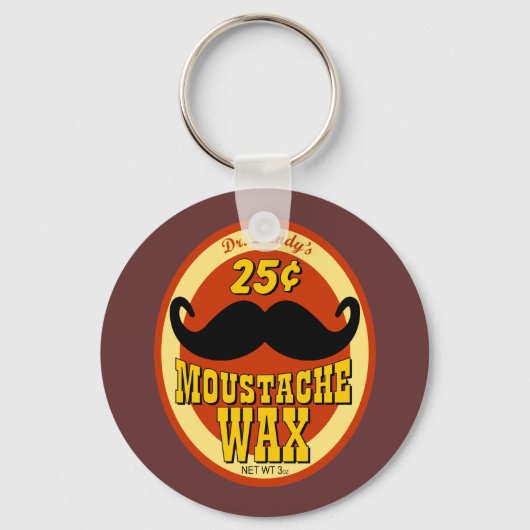 Dr. Dandy's Mustache Wax Schlüsselanhänger (Vorderseite)