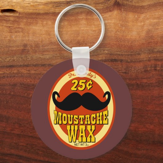 Dr. Dandy's Mustache Wax Schlüsselanhänger (Vorderseite)